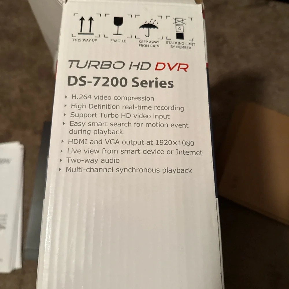 Hikvision Black DS-7200 Series Turbo HD DVR with Accessories